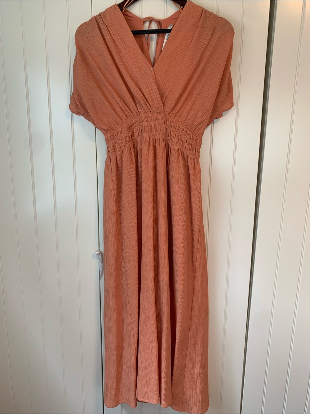Floret Studios Dolman Midi Dress in Smoke Salmon